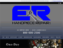 Tablet Screenshot of erhandpiecerepair.com